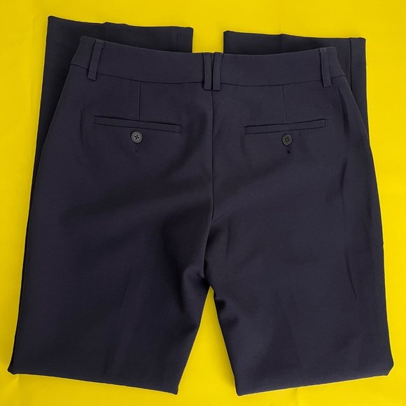 Express Editor Original Low Rise Bootcut Pant, Supersoft Twill, Navy, Size 4S - Picture 7 of 7